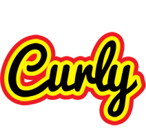 Curly flaming logo