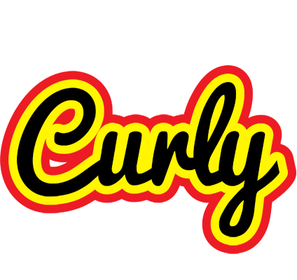 Curly flaming logo