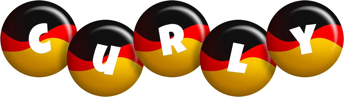 Curly german logo