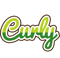 Curly golfing logo