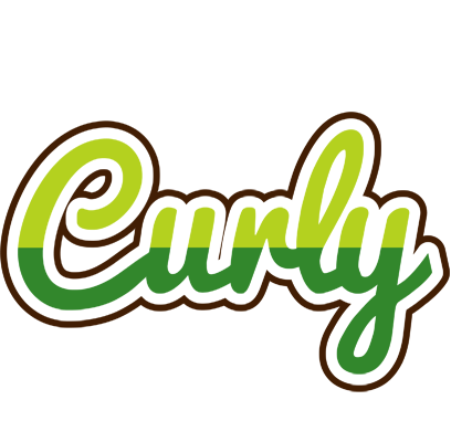 Curly golfing logo