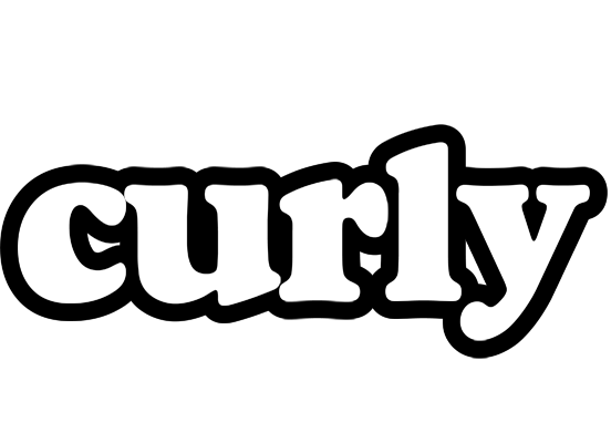 Curly panda logo