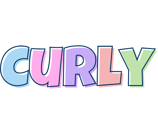 Curly pastel logo
