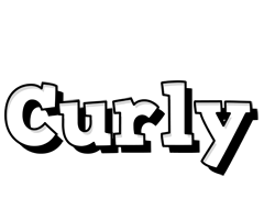 Curly snowing logo