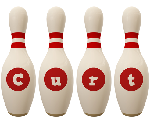 Curt bowling-pin logo