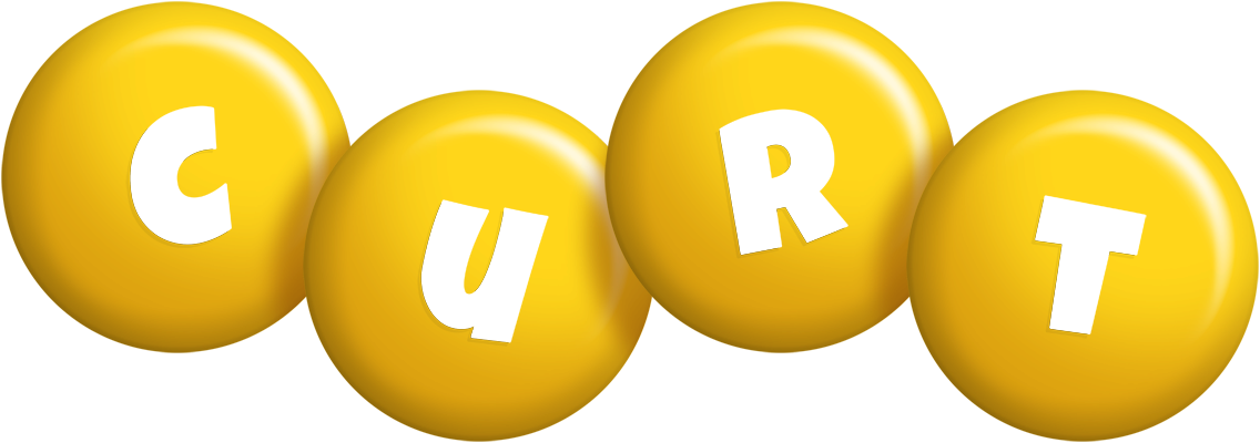 Curt candy-yellow logo