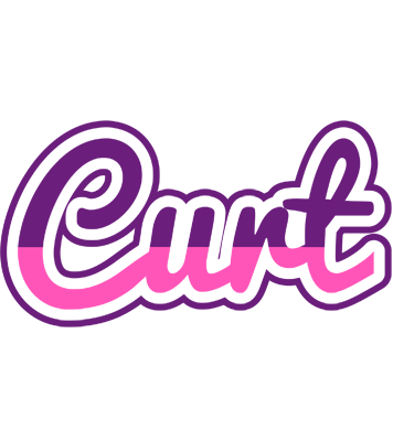 Curt cheerful logo