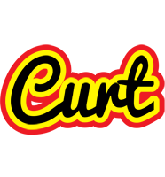 Curt flaming logo