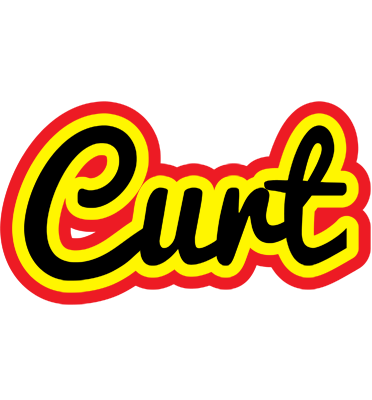 Curt flaming logo