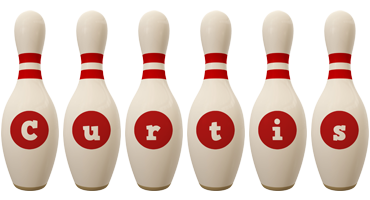 Curtis bowling-pin logo