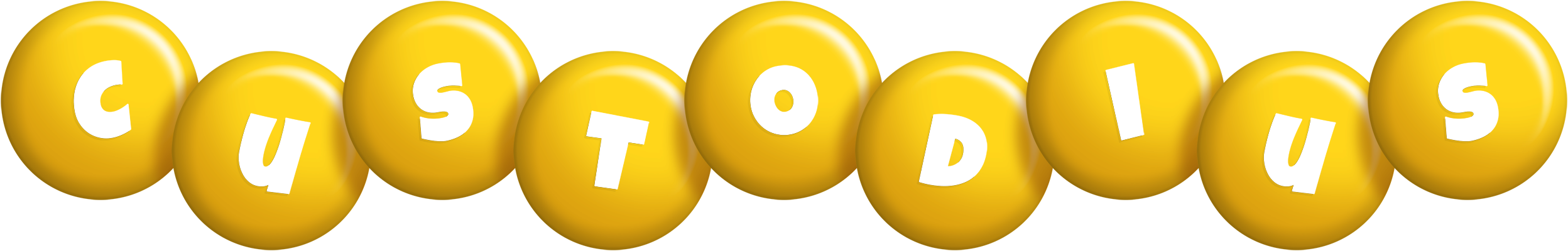 Custodius candy-yellow logo