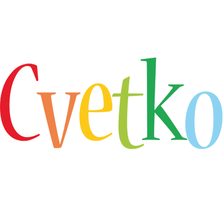 Cvetko birthday logo