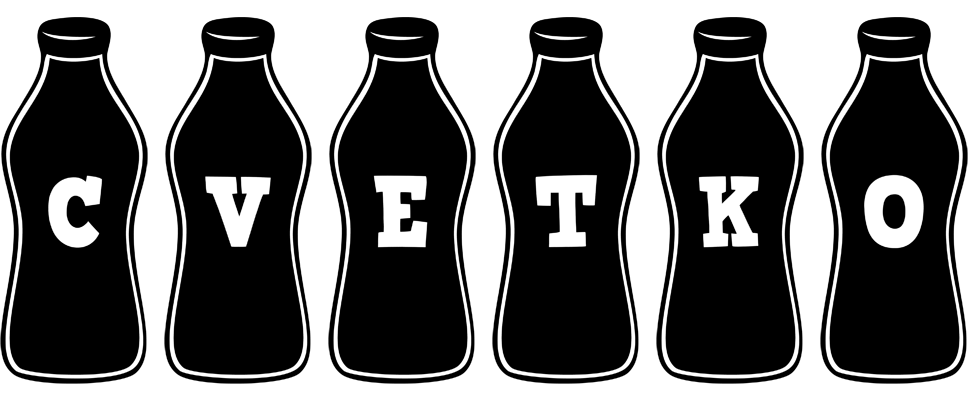 Cvetko bottle logo