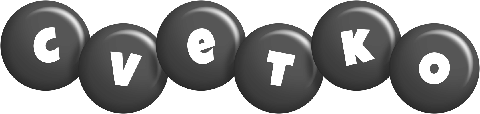 Cvetko candy-black logo