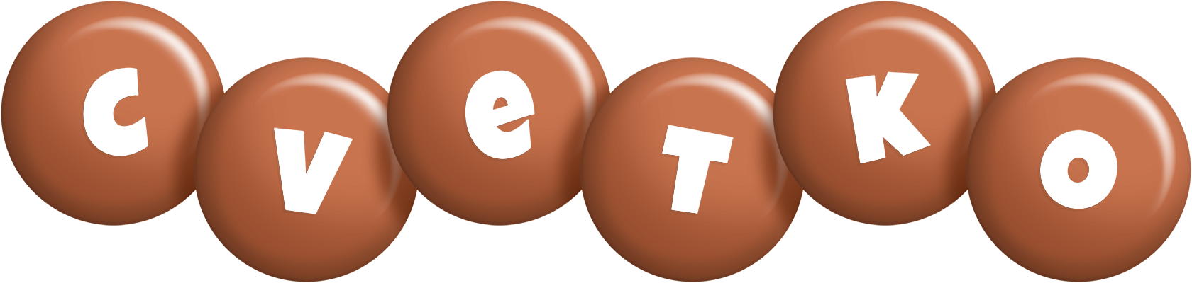 Cvetko candy-brown logo