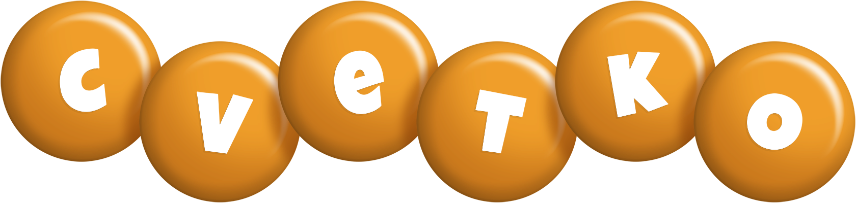 Cvetko candy-orange logo