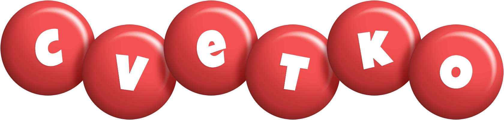 Cvetko candy-red logo