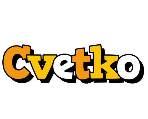 Cvetko cartoon logo