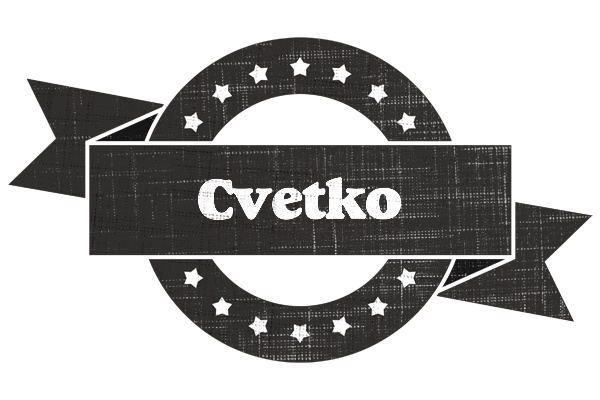 Cvetko grunge logo