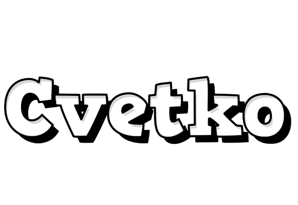 Cvetko snowing logo