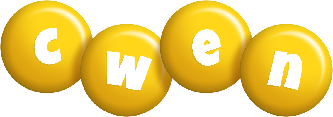Cwen candy-yellow logo