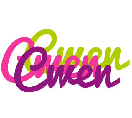 Cwen flowers logo
