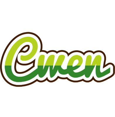 Cwen golfing logo