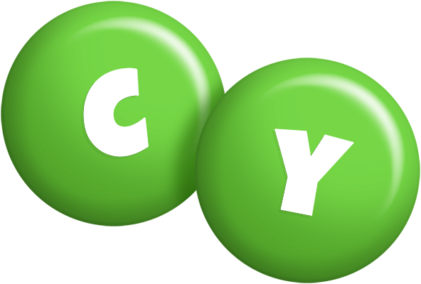 Cy candy-green logo