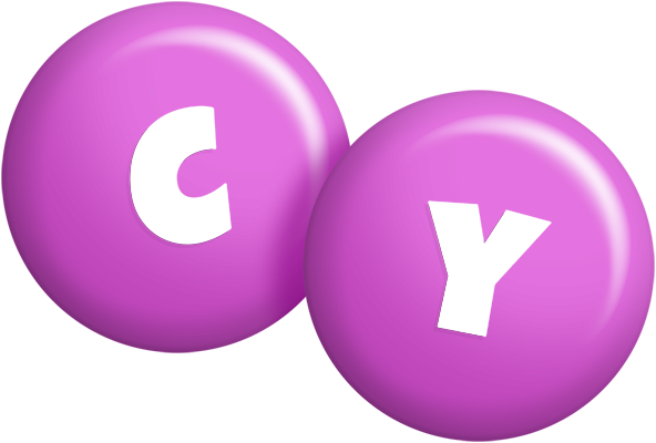 Cy candy-purple logo
