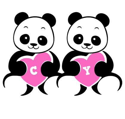 Cy love-panda logo