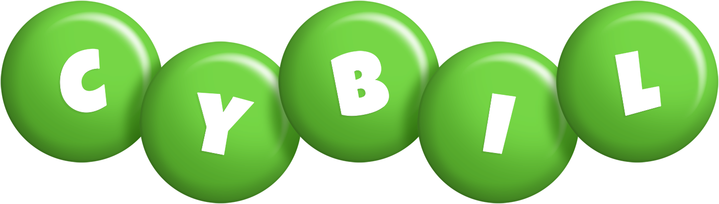 Cybil candy-green logo