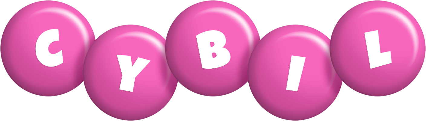 Cybil candy-pink logo