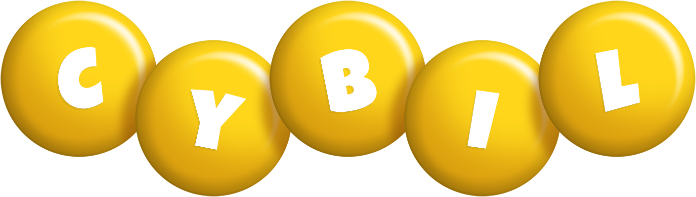 Cybil candy-yellow logo