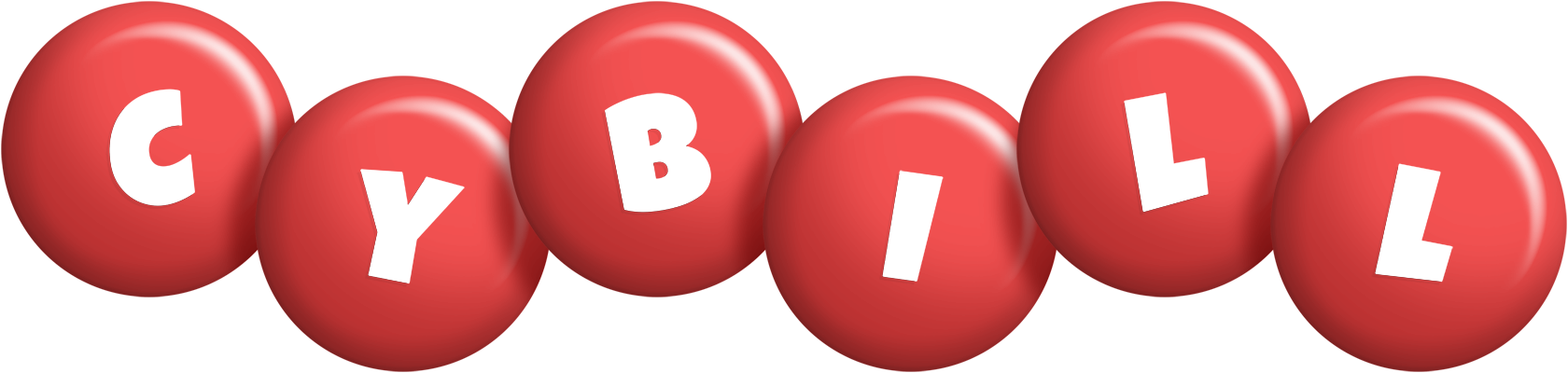 Cybill candy-red logo