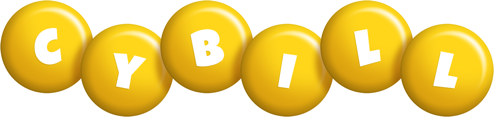 Cybill candy-yellow logo