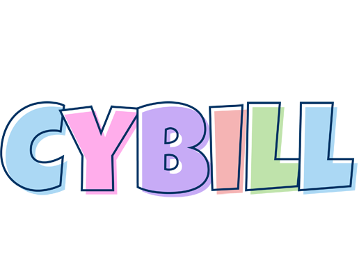 Cybill pastel logo