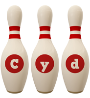Cyd bowling-pin logo