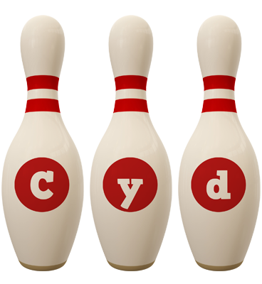 Cyd bowling-pin logo