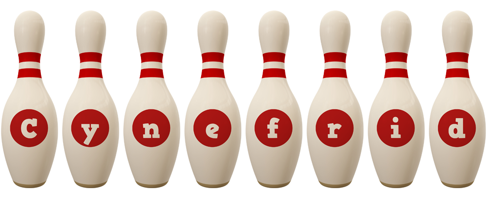 Cynefrid bowling-pin logo