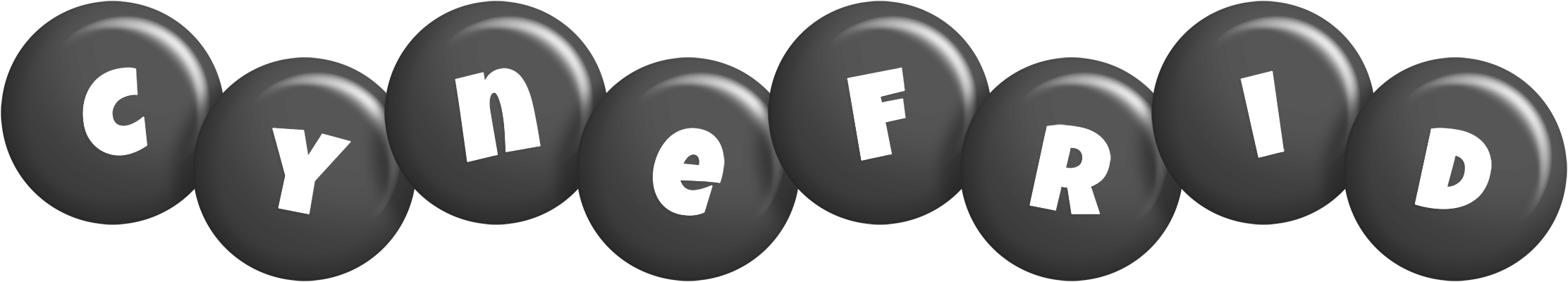 Cynefrid candy-black logo