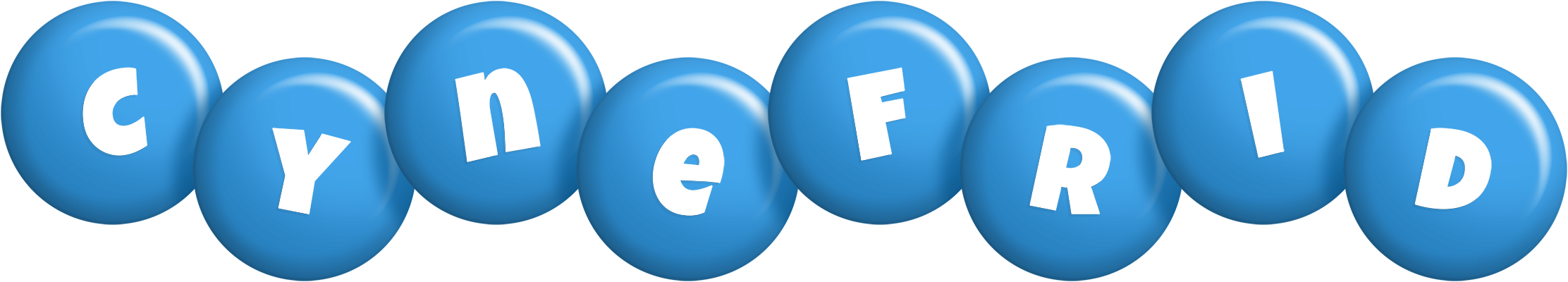 Cynefrid candy-blue logo