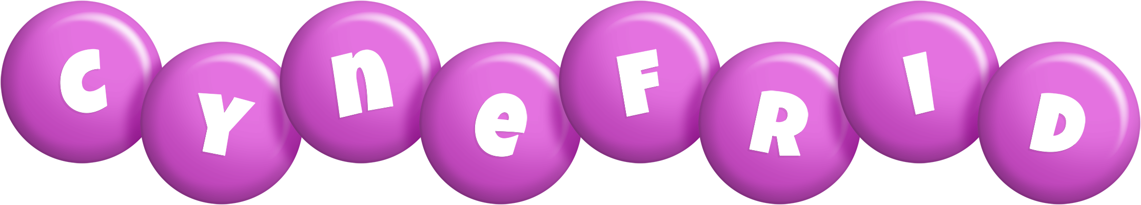 Cynefrid candy-purple logo