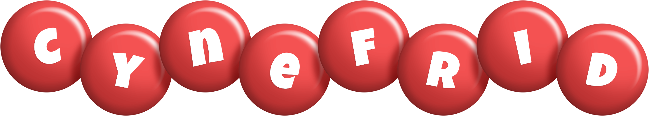 Cynefrid candy-red logo
