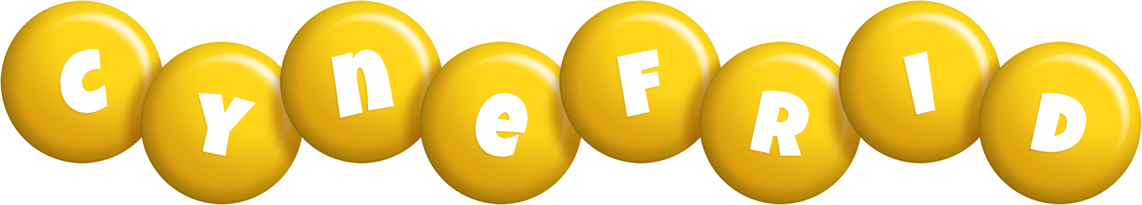 Cynefrid candy-yellow logo