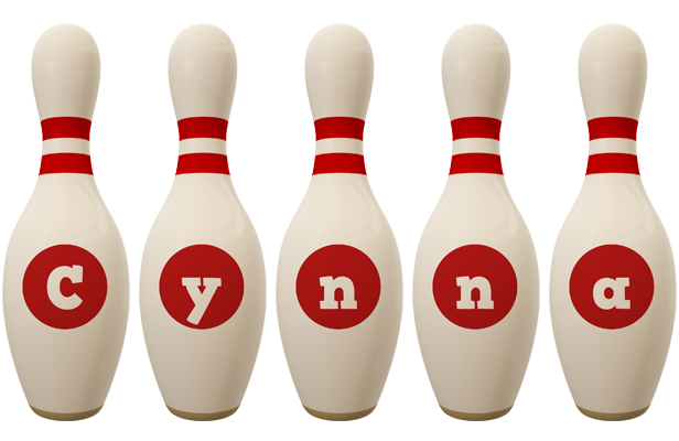 Cynna bowling-pin logo