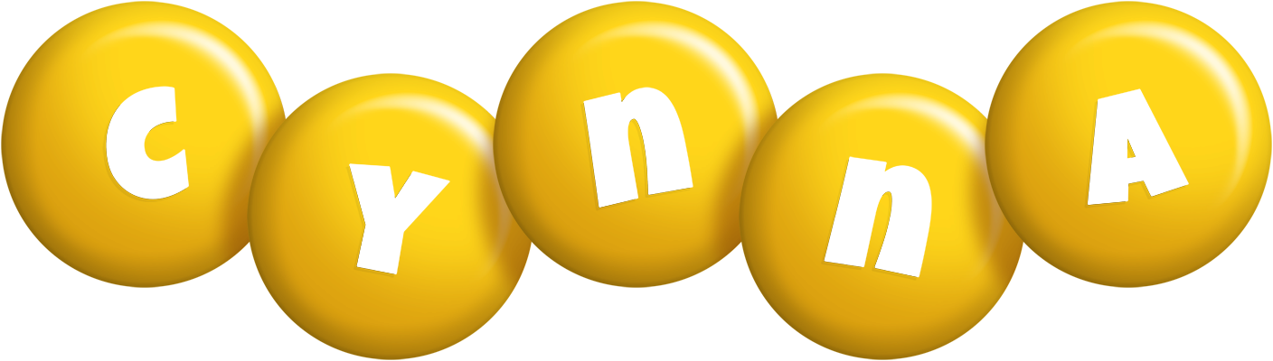 Cynna candy-yellow logo