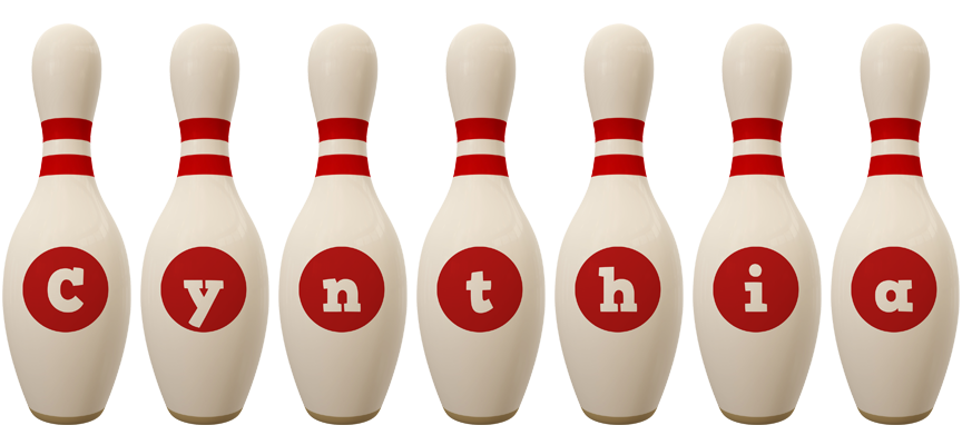 Cynthia bowling-pin logo