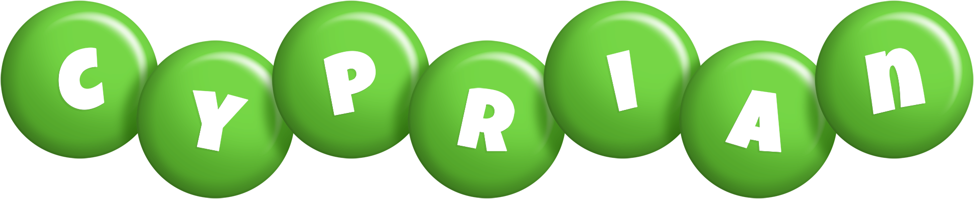 Cyprian candy-green logo