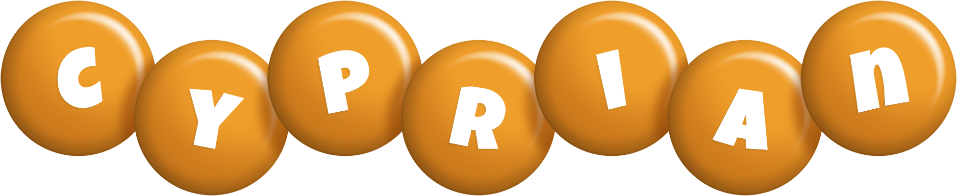 Cyprian candy-orange logo