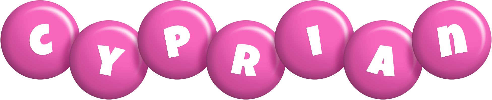 Cyprian candy-pink logo